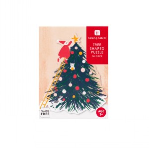 Craft With Santa Shaped Tree Puzzle  50 Pieces